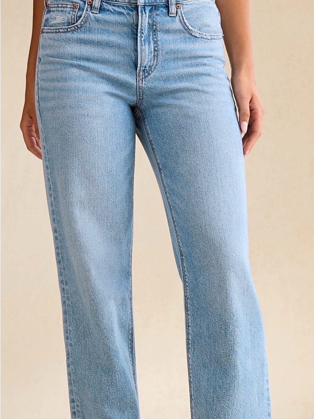 American Eagle Women’s High Rise Stovepipe Jeans, Size 4 Short